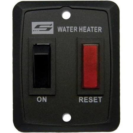 SUBURBAN MANUFACTURING Suburban Manufacturing 234229 Switch & Light Assembly for Water Heaters - Black S6U-234229